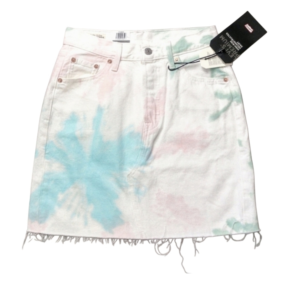 Levi's Tie-Dye Jean Skirt Size W26